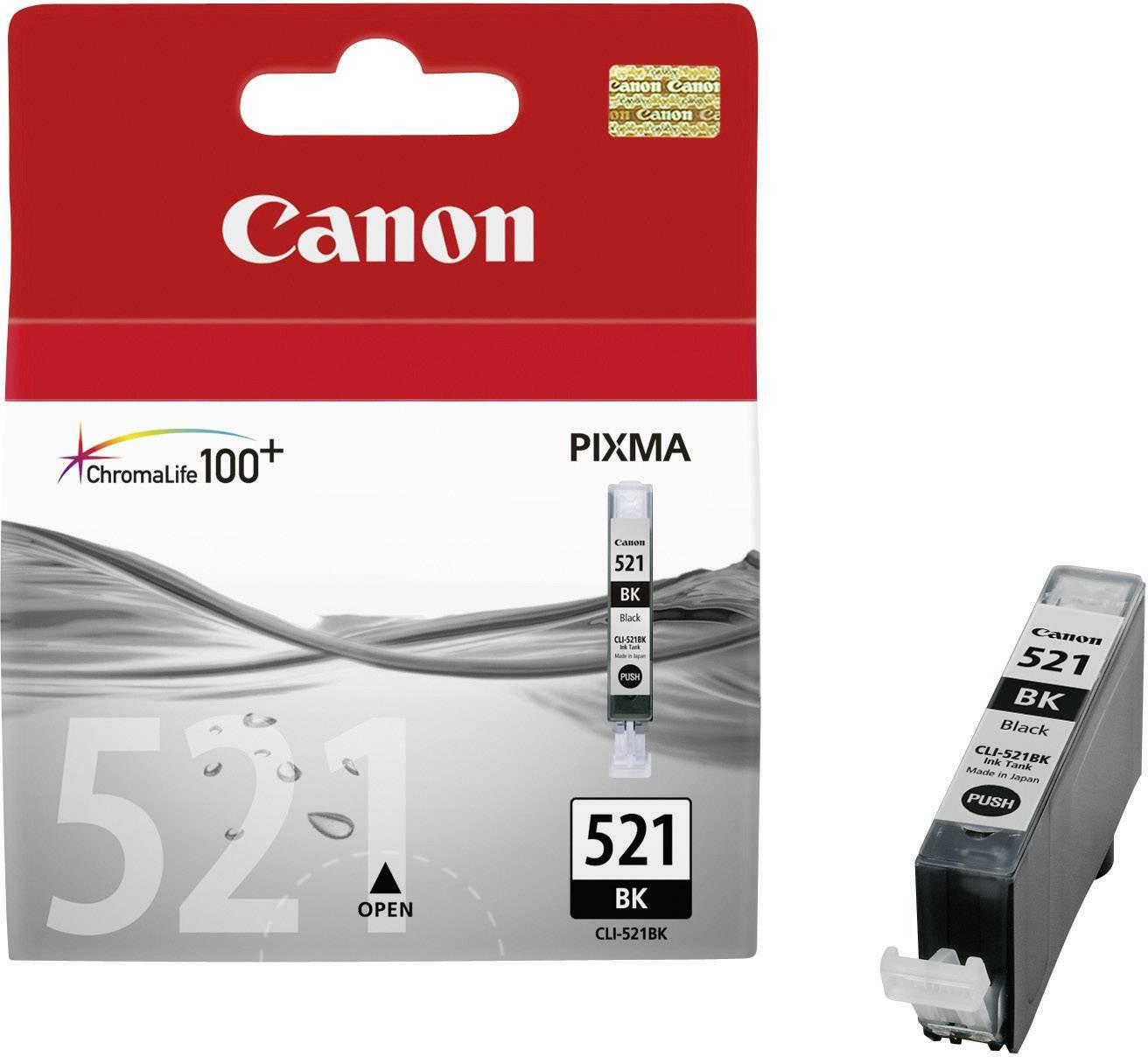 ORIGINALE CANON CLI-521 NERA 2933B001 PER CANON Ip3600IP4600MP540MP620MP630980 C