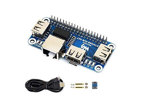 Ethernet/USB HUB HAT for Raspberry Pi 4 B/3 B+/3 B/2 B/Zero/Zero W/Zero (B8u)