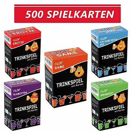 Glop 500 Spielkarten - Trinkspiel - Partyspiel - Kartenspiel - (i5D)