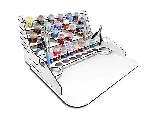 Paint Station piccola. Tavolo da lavoro, supporto e organizer per colori (d9D)