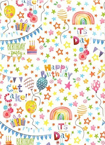 ARKRAFT carta da regalo 3 fogli XXL buon compleanno bambini (18-9171) (g5P)