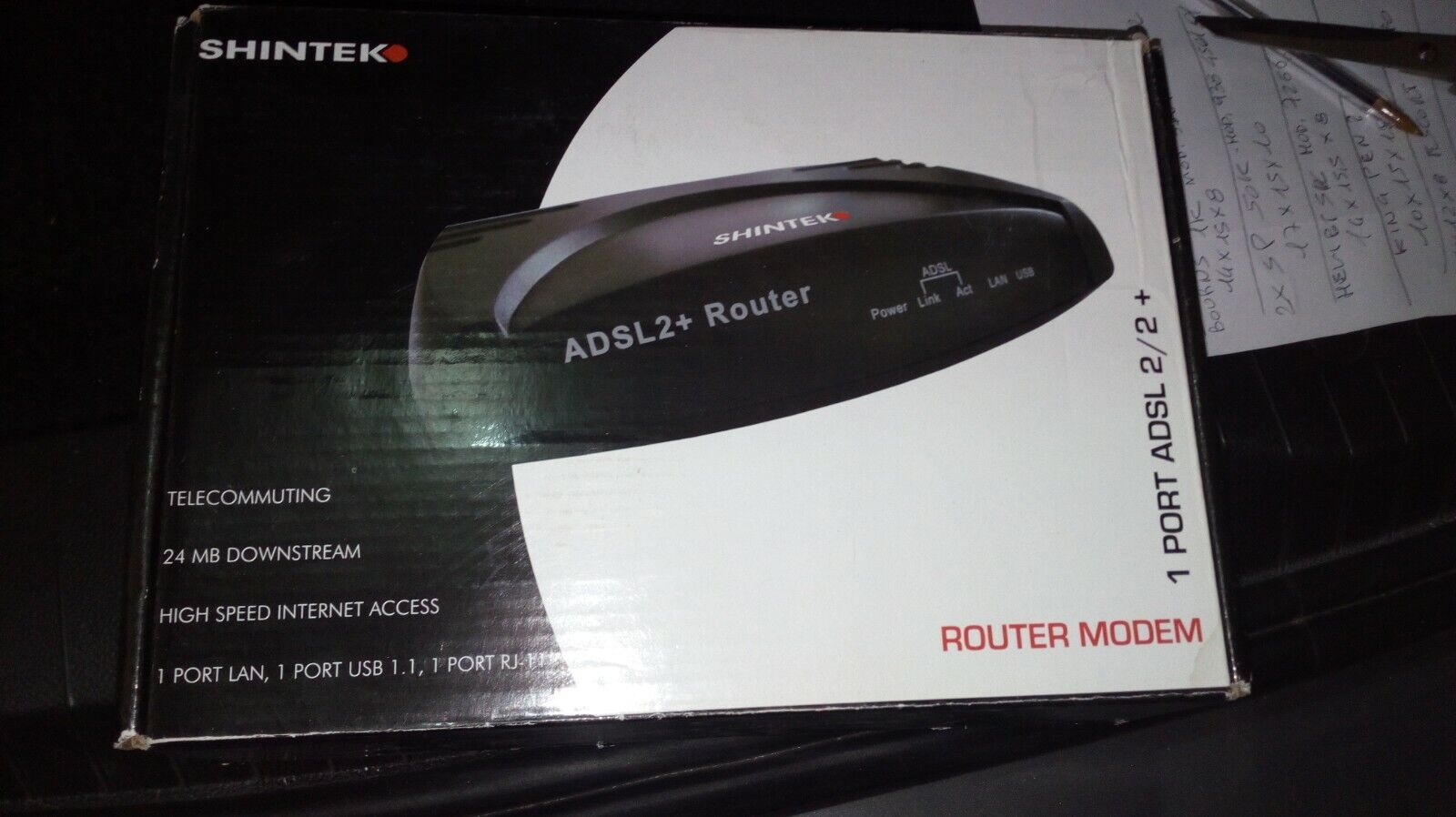 * LOTTO 2 PEZZI * Router ADSL+ SHINTEK FMR32197 Modem ADSL LAN USB * NUOVI *