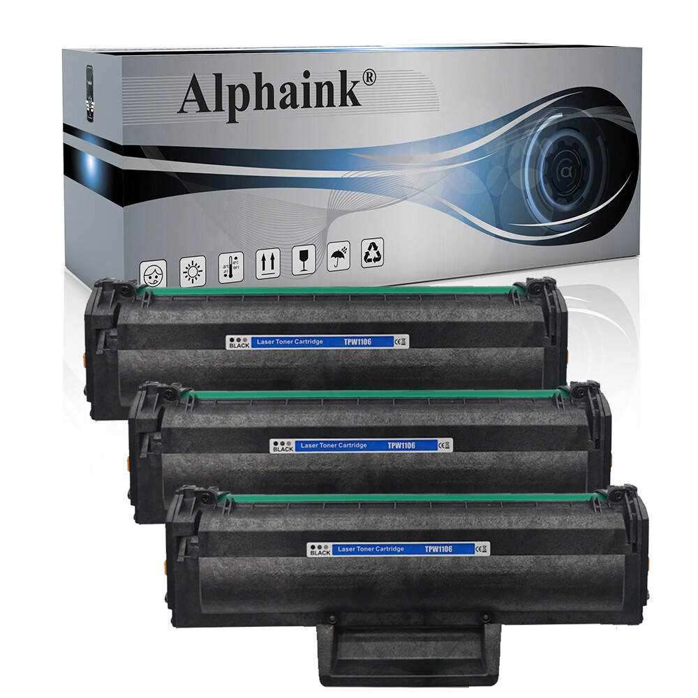 3 TONER W1106X COMPATIBILE PER HP LASERJET 107 107a 107w 137fnw 135a CON CHIP