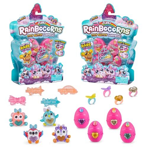 Rainbocorns Itzy Glitzy Surprise Serie 2, Uova da Collezione, Confezione (l6H)