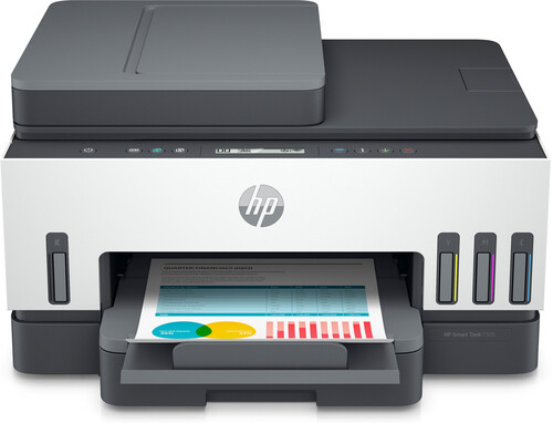 HP Smart Tank Stampante multifunzione 7305, Stampa, Scansione, Copia, ADF, Wirel