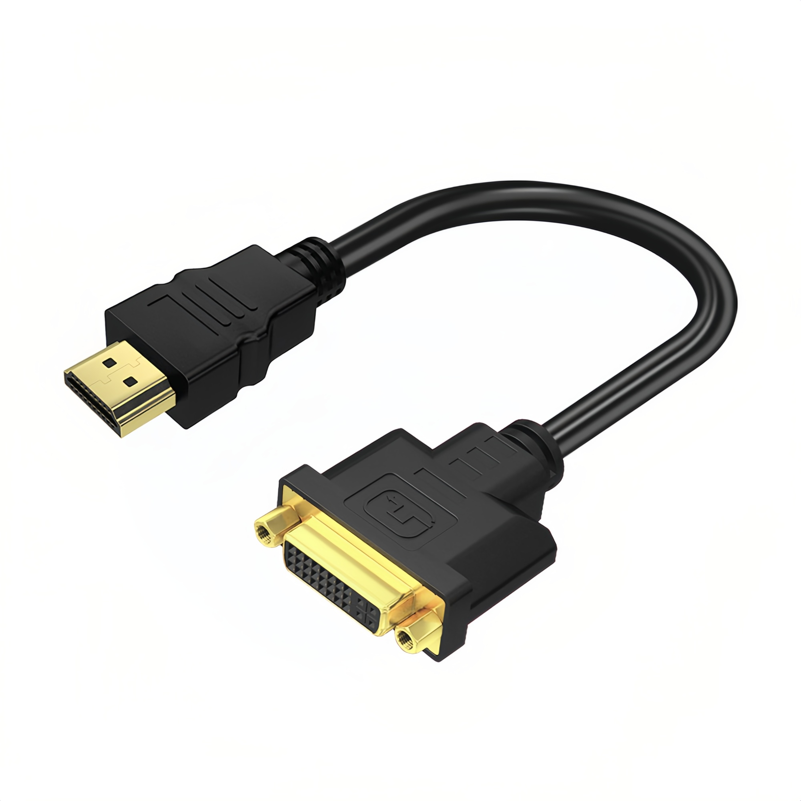 Adattatore da HDMI a DVI - Bidirezionale - Female DVI-I a Male HDMI - 0,3m