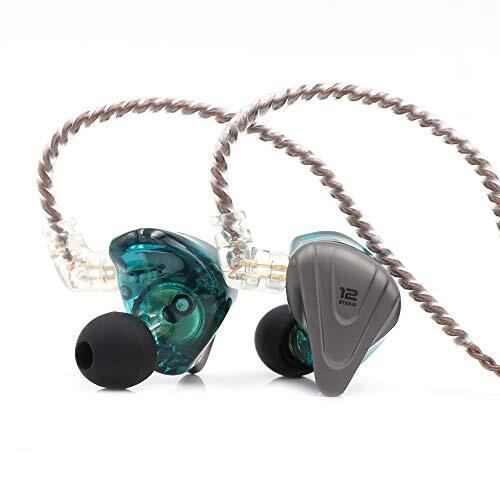 Linsoul Auricolari driver HiFi in-ear ibridi KZ ZSX 5BA+1DD 6, con (B6K)