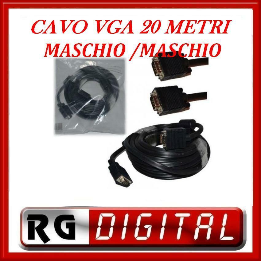 CAVO VGA 20 METRI MASCHIO MASCHIO M TO M 20MT PROLUNGA DA VGA A VGA 2000CM