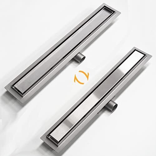 WITEN&NOCK Canalina per doccia, 60 cm, piastrellabile, in acciaio (C0H)