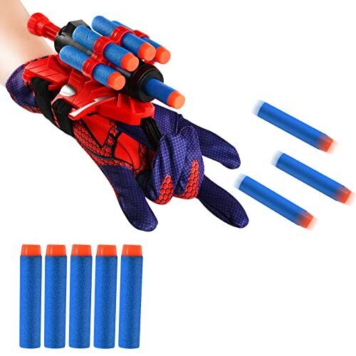 Spiderman Launcher Glove, Launcher Spiderman, Guanti da Lancio Spiderman, (s9u)
