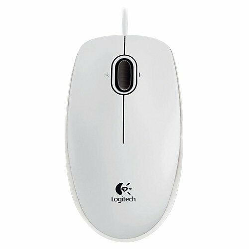 Logitech B100 Mouse Ottico, Bianco (j9G)