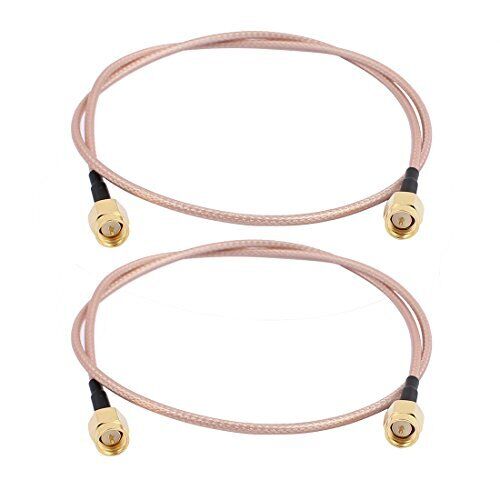 GTIWUNG 2pcs SMA cable SMA maschio a SMA pigtail cavo maschio RG316 15cm (e7u)