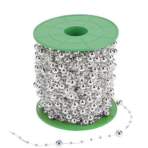 Hilitand 60 m/Roll Perle Filo Placcato elettrolitico Ghirlanda String 3mm (V5I)