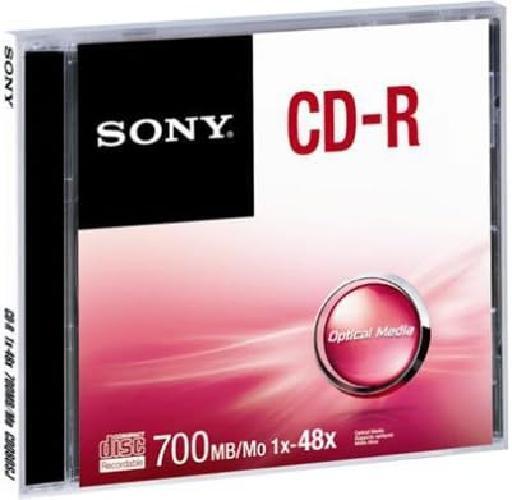 Sony CDQ80SJ CD-R, 48x, Grigio
