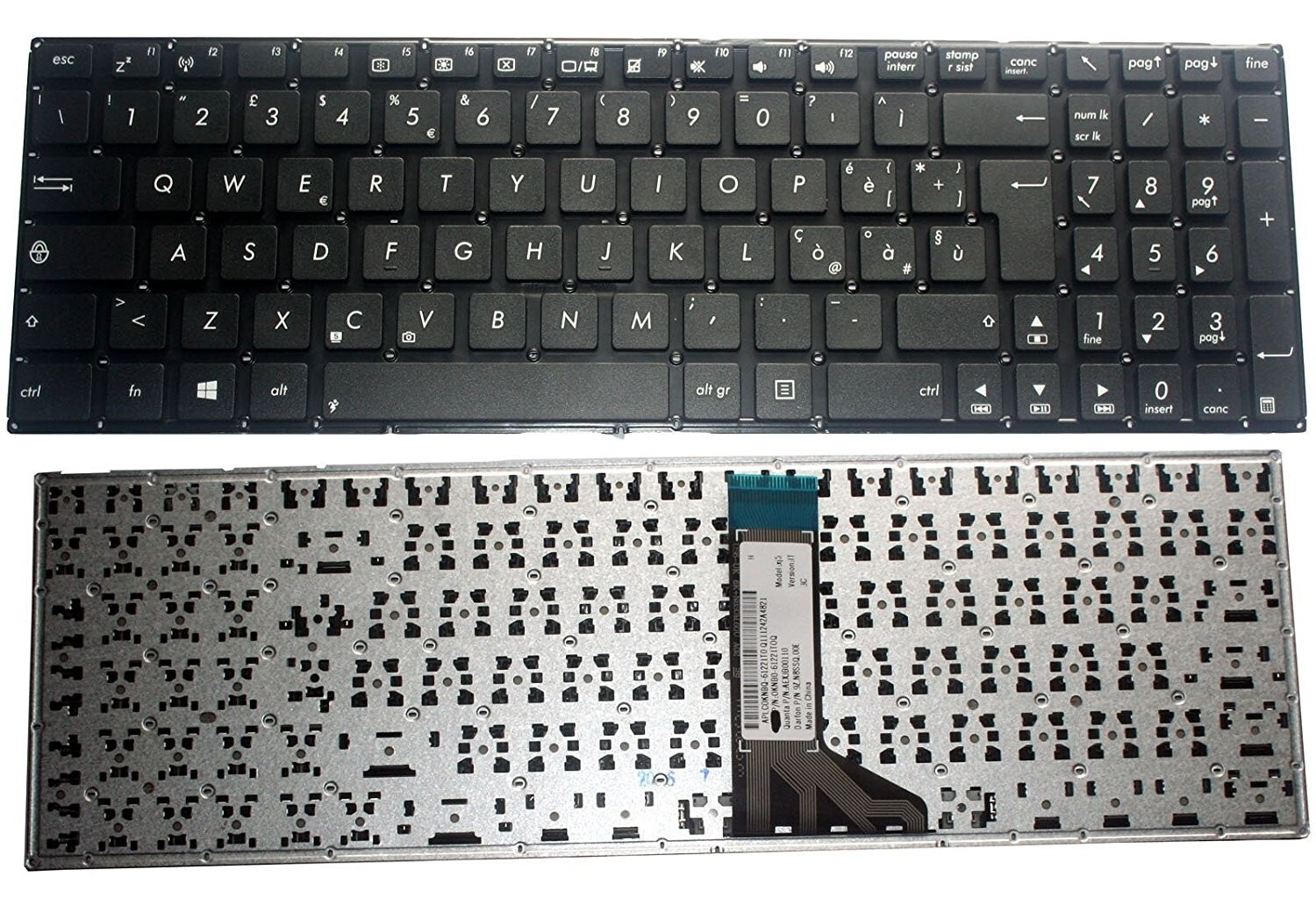 Tastiera italiana compatibile con Asus P551CA