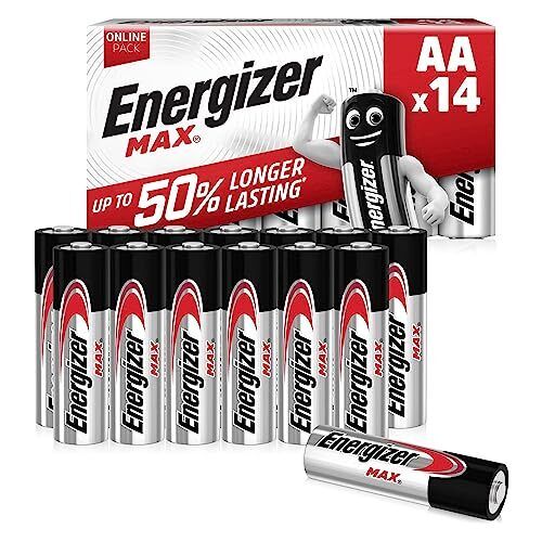 Energizer Pile Max AA, Alcaline, Confezione da 14 (v8Z)