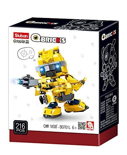 Sluban- Qbricks-Bumblebee, Multicolore, M38-B0761L (a7x)