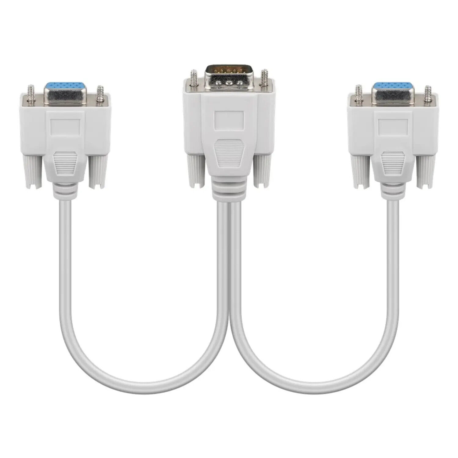 cavo vga sdoppiatore splitter collegamento 2 monitor pc