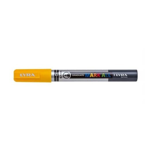 Marcatore a tempera LYRA Graduate Mark All punta tonda 0,7 mm giallo L6800007