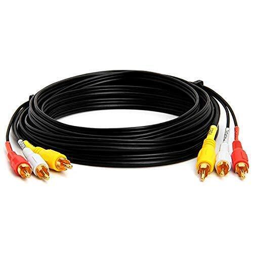 Master Cables - Cavo audio/video composito da RCA maschio a 3 RCA (v9y)
