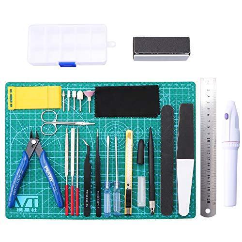 HSEAMALL 26PCS Modeler Strumenti di base Gundam Model Assemble Tools Kit (D0a)
