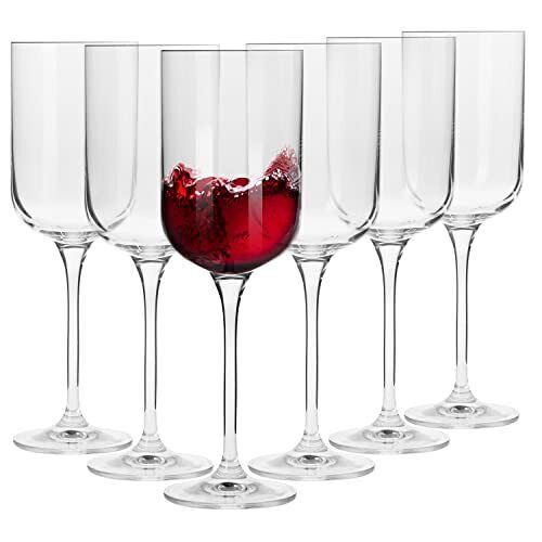 Krosno Piccoli Bicchieri Calice Vino Rosso | Set di 6 | 350ML | (j8N)