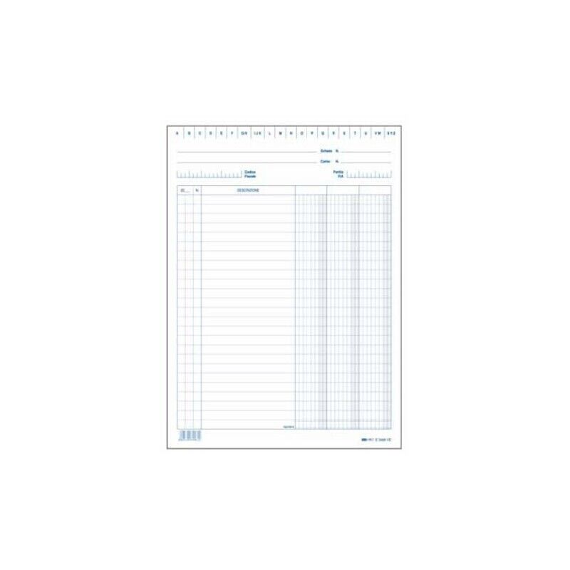 Schede 3 COLONNE VERTICALI 24x17 cm. - 100 Fg. E3406 EDIPRO