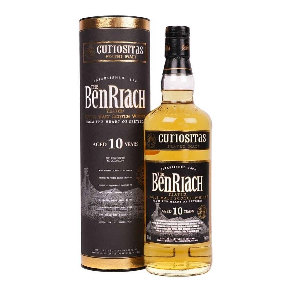 Scotch Whisky Speyside SM The Benriach - Curiositas 10yo 70cl