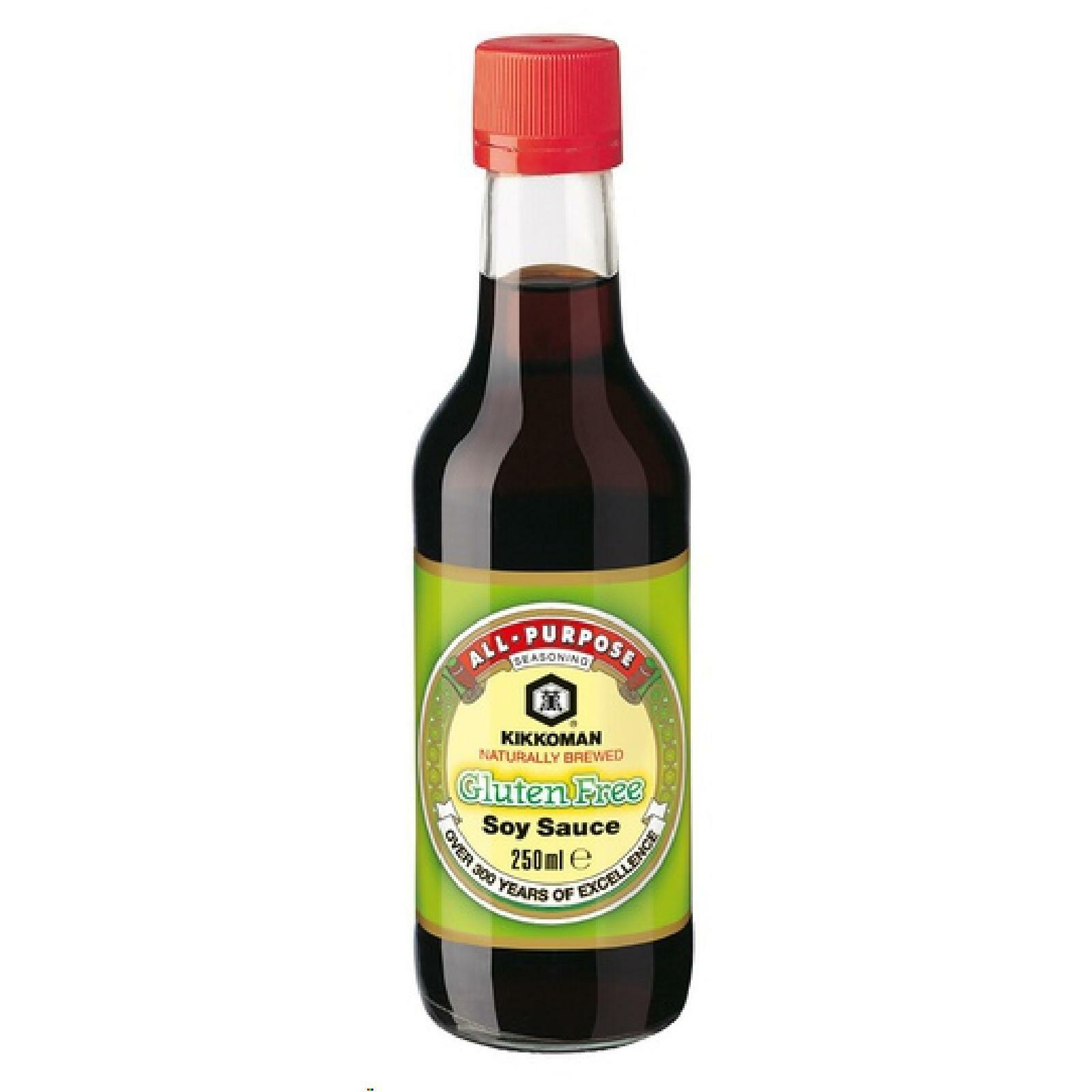 SALSA DI SOIA SENZA GLUTINE GLUTEN FREE KIKKOMAN BOTTIGLIA DA 250 ML GIAPPONESE