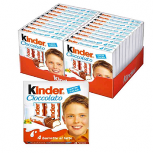 KINDER BARRETTE Snack Merenda 20 confezioni da 4 pezzi - FERRERO- CIOCCOLATO