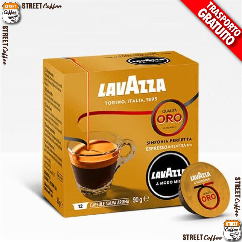 144 CIALDE CAPSULE CAFFE' LAVAZZA A MODO MIO MISCELA QUALITA' ORO 100 % ORIGINAL