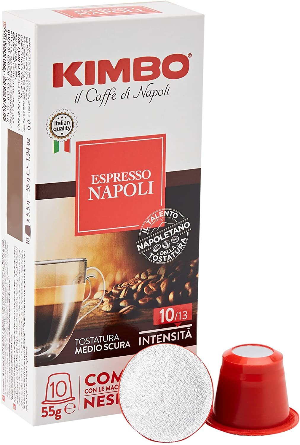 120 CAPSULE KIMBO COMPATIBILI NESPRESSO MISCELA NAPOLI