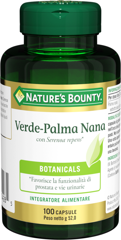 Verde-Palma Nana Nature's Bounty 100 Capsule