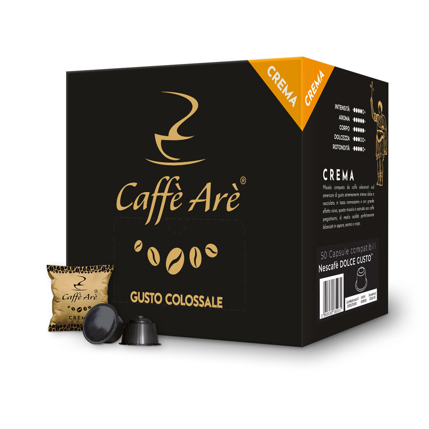 Arè Capsule Compatibili Dolce Gusto Miscela Crema - 50 Capsule
