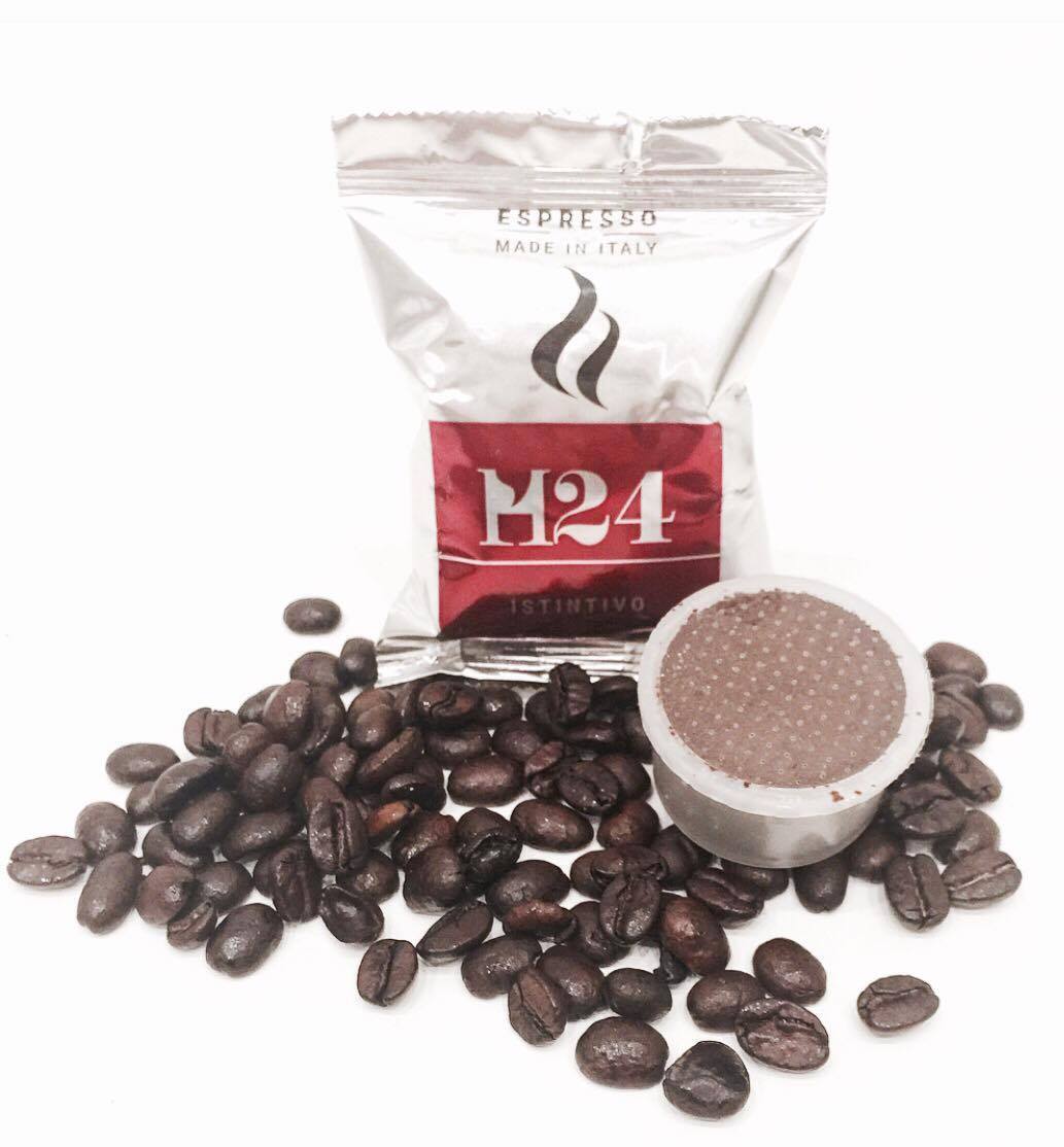 Capsule Caffè H24 Istintivo. Box da 100 compatibili Lavazza espresso point