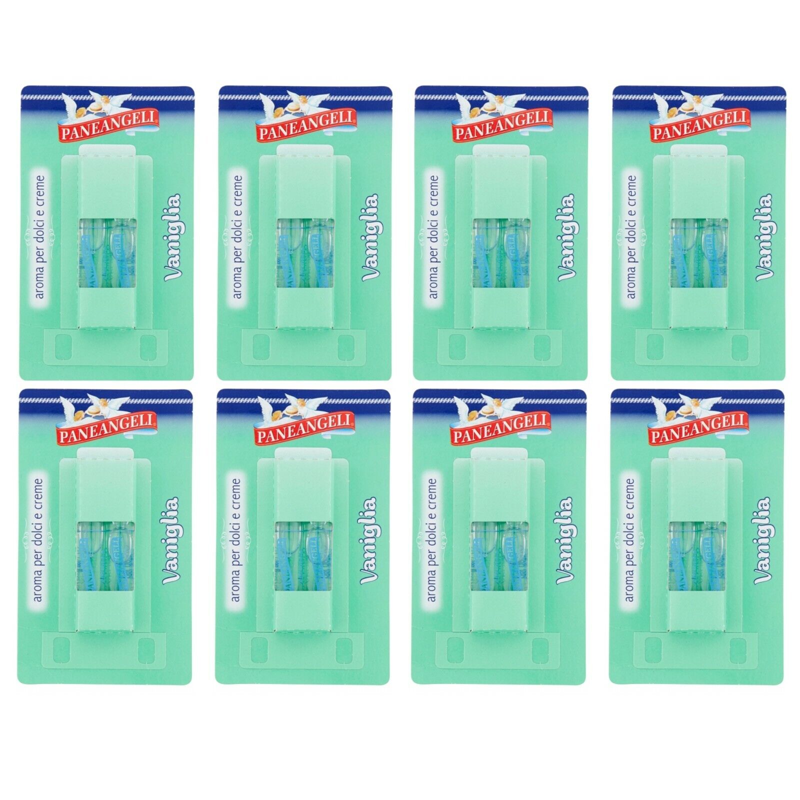 8 confezioni PANEANGELI AROMA VANIGLIA fiale per dolci e creme 4ml
