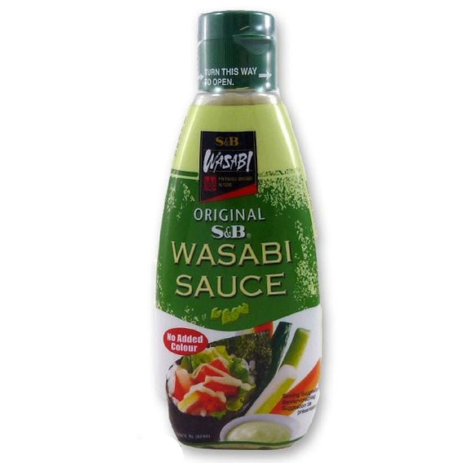 SALSA WASABI MAIONESE WASABI SAUCE S & B BOTTIGLIA DA 170 GR GIAPPONESE CINESE