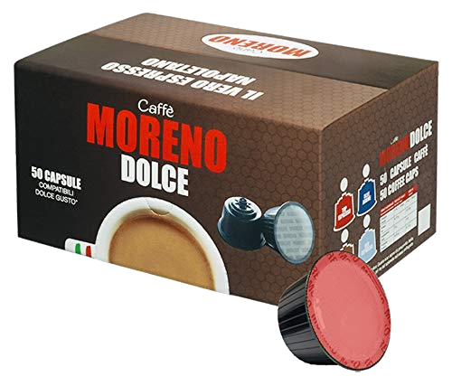 CAFFÈ MORENO - AROMA ESPRESSO - Box 50 CAPSULE COMPATIBILI DOLCE GUSTO da 7g