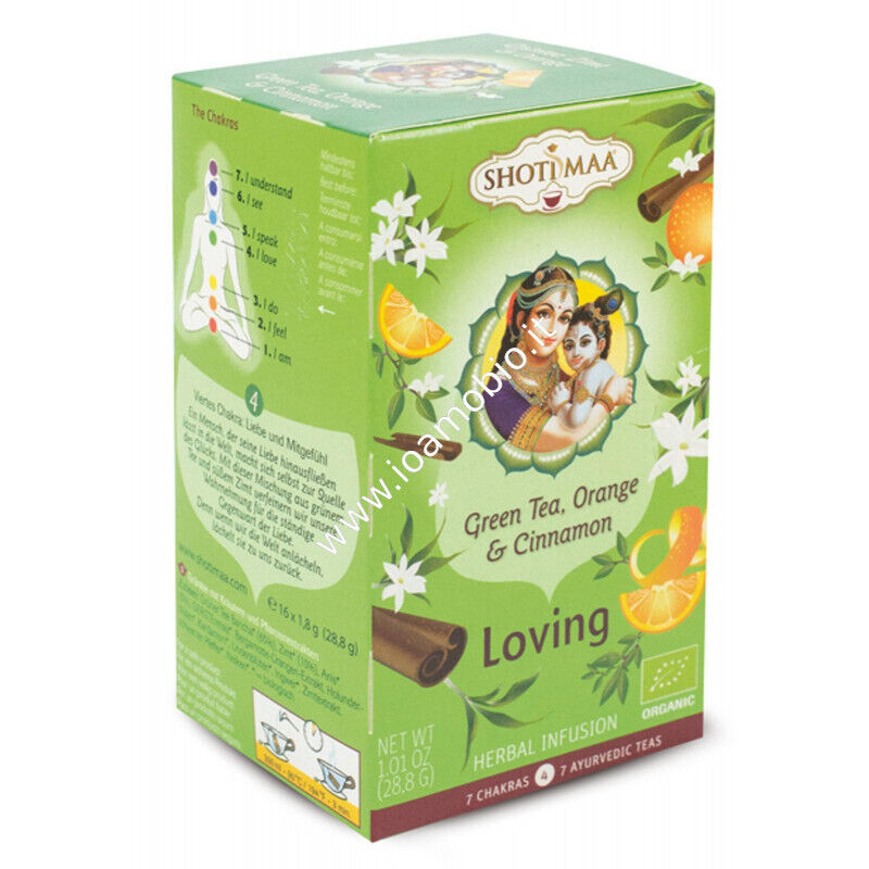 Tisana Ayurvedica Tè verde Cannella Earl Grey - 4° Chakra