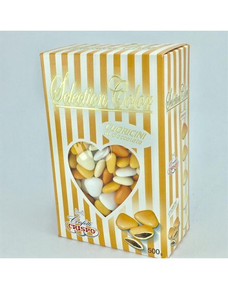 CONFETTI SELECTION AL CIOCCOLATO CUORICINI ARANCIO 500GR