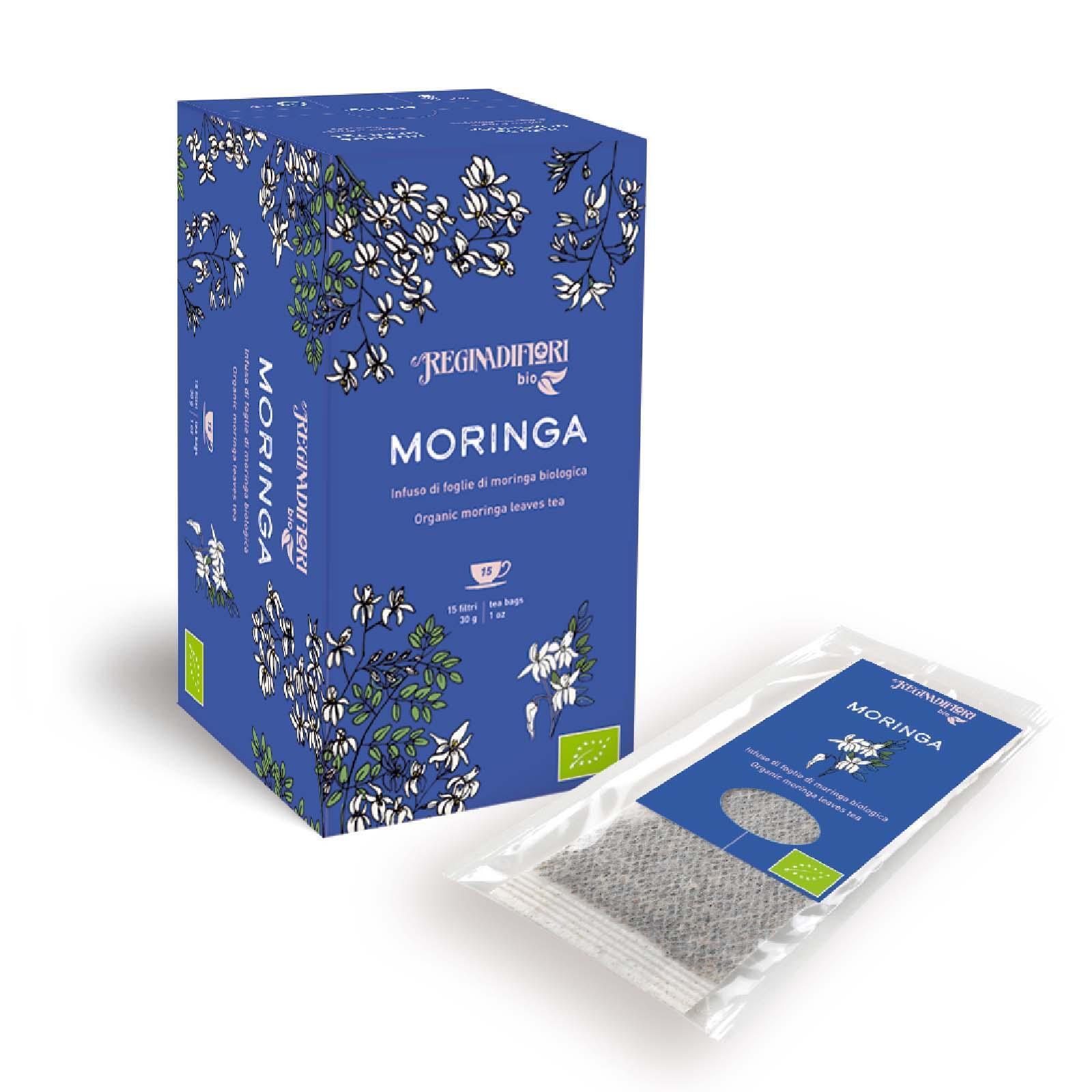 Infuso Biologico Regina di Fiori Moringa 15 Filtri Biologica Bio Tea
