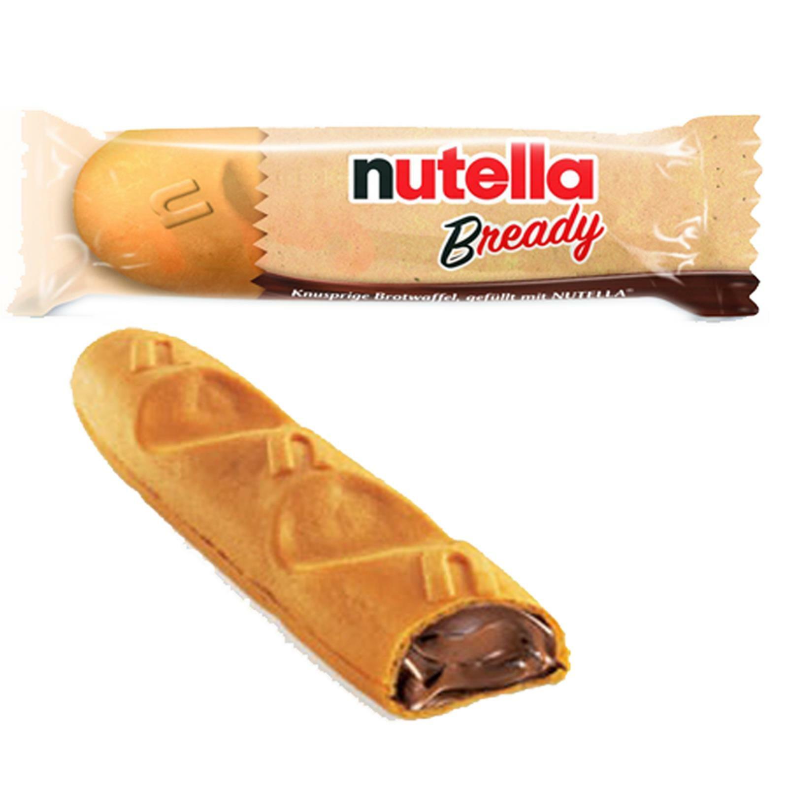 36 NUTELLA B-READY CIALDA DI PANE FARCITA CON NUTELLA SNACK 22 GR BOX ESPOSITORE