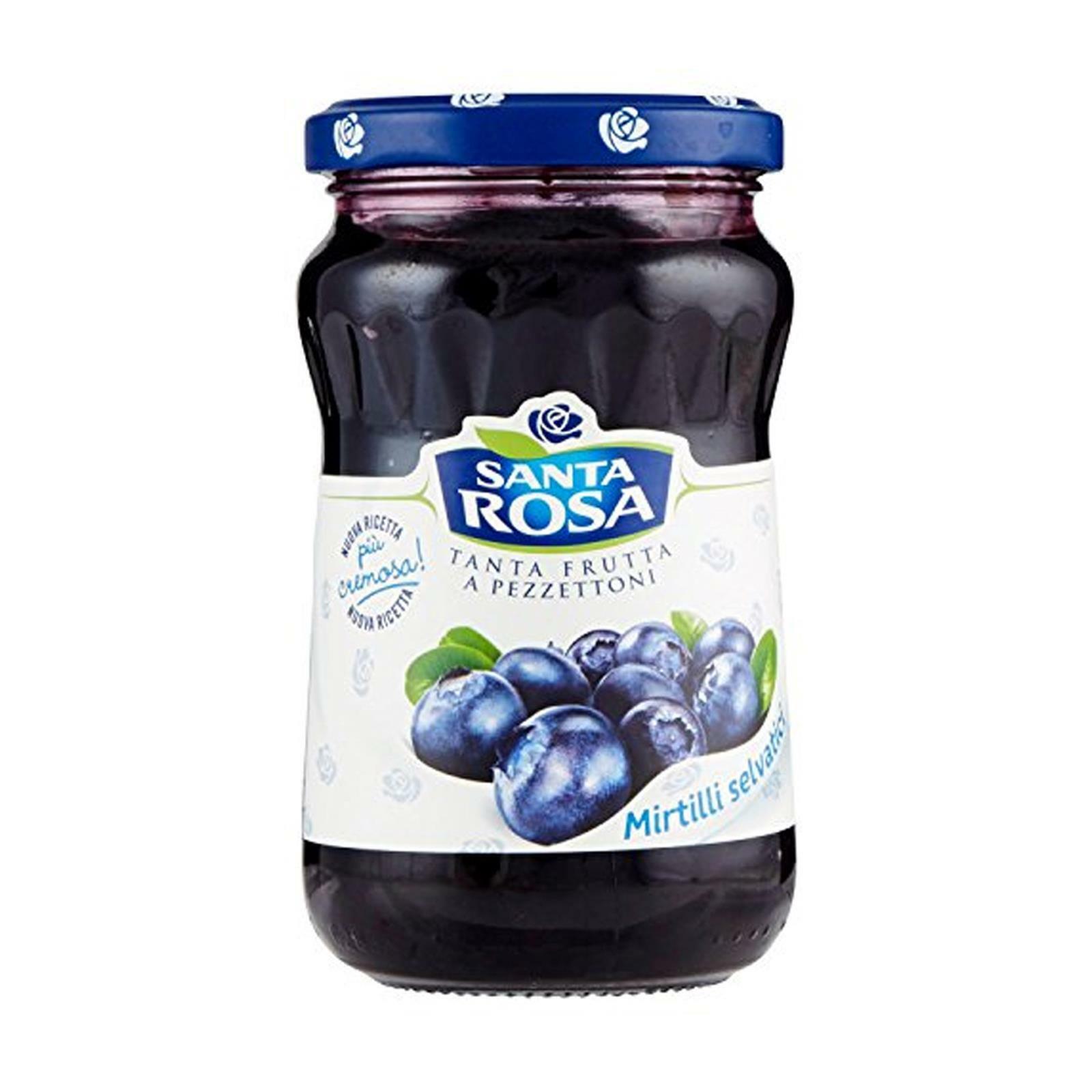 CONFETTURA EXTRA MIRTILLI SELVATICI SANTA ROSA 350 GR MARMELLATA COLAZIONE DOLCI