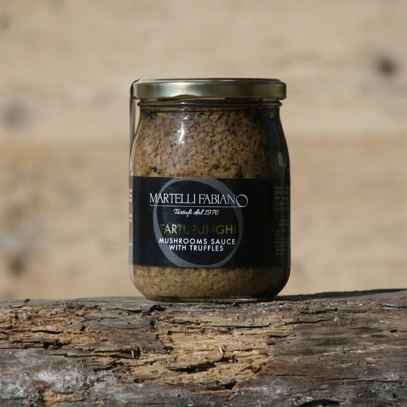 SALSA TARTUFATA CON TARTUFO - TARTUFUNGHI GR.500 - MUSHROOMS AND TRUFFLE