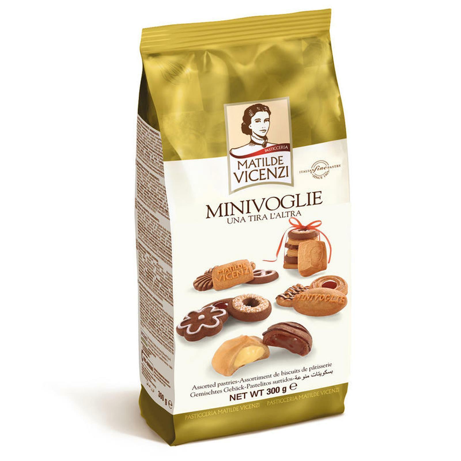 BISCOTTI MINIVOGLIE VICENZI PASTICCINI ASSORTITI 300 GR FROLLINI FROLLE RIPIENE