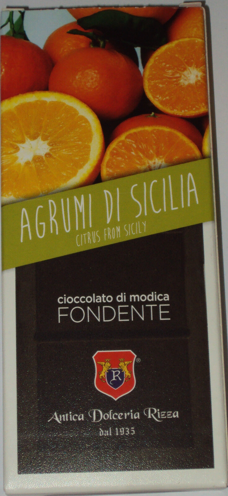 CIOCCOLATO DI MODICA AGRUMI DI  DOLCERIA RIZZA DAL 1935 100 G