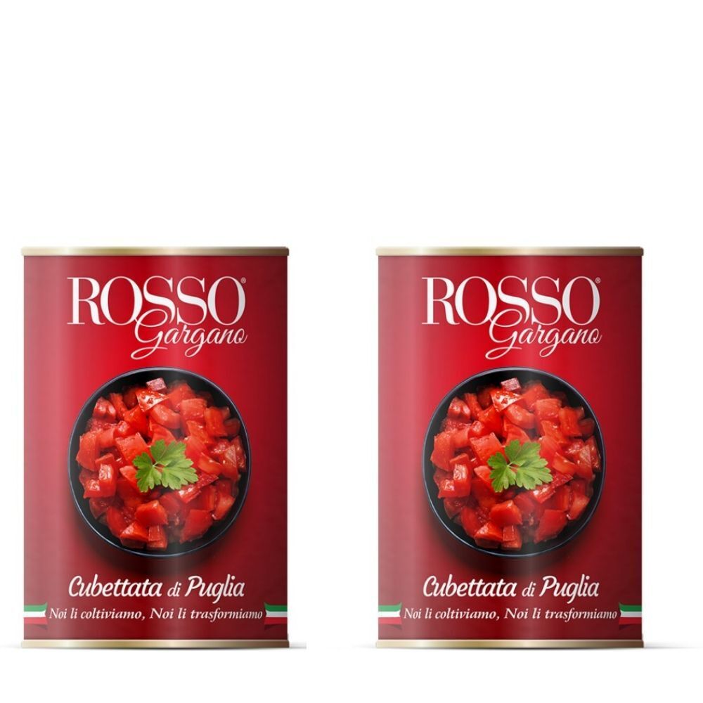 Rosso Gargano Polpa Fine Di Puglia Pomodori 100% Italiani 2 Confezioni da 2500 G