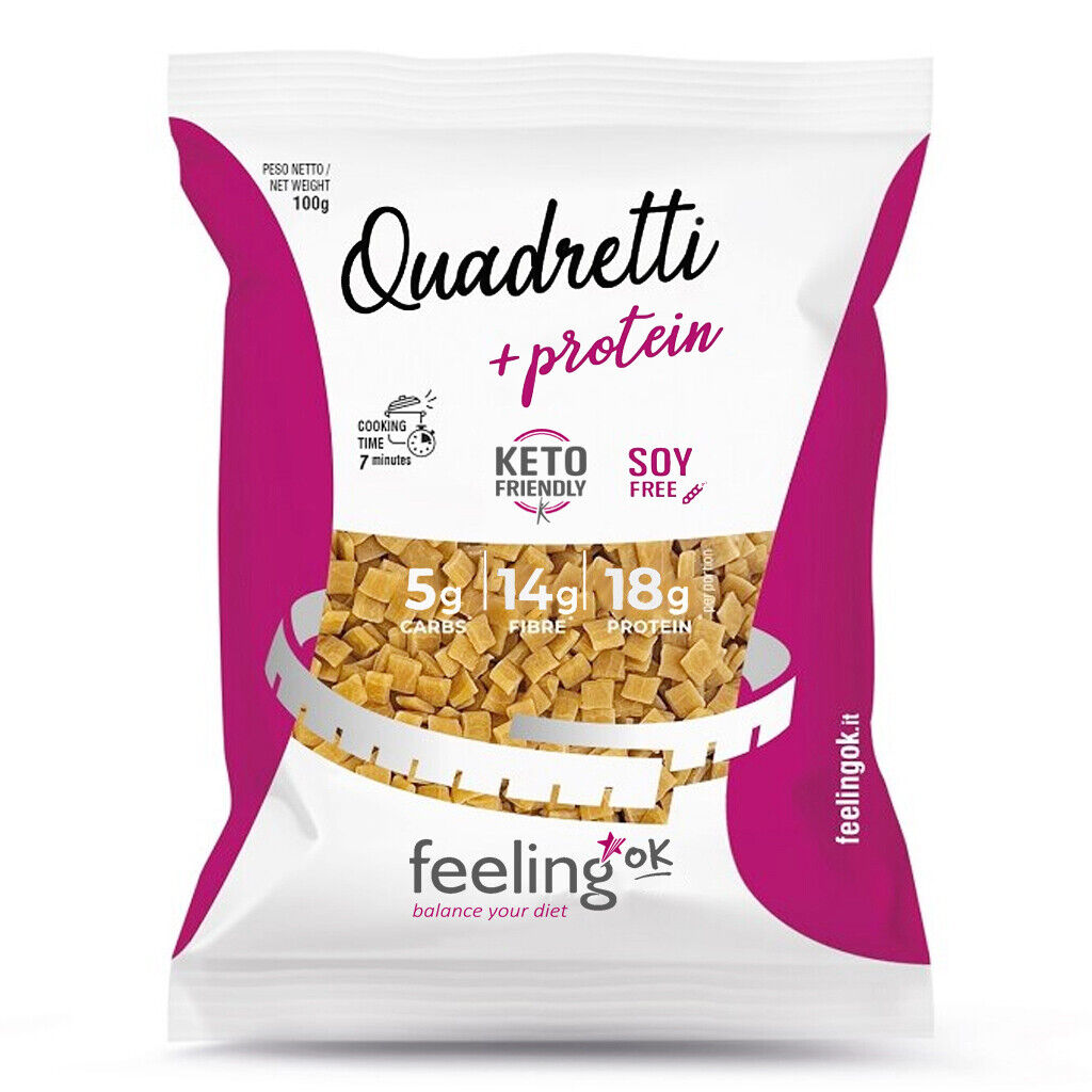FEELING OK QUADRETTI + PROTEIN 100 GR
