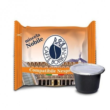 Caffe Borbone Confezione 50 Capsule Miscela Nobile Compatibili Nespresso