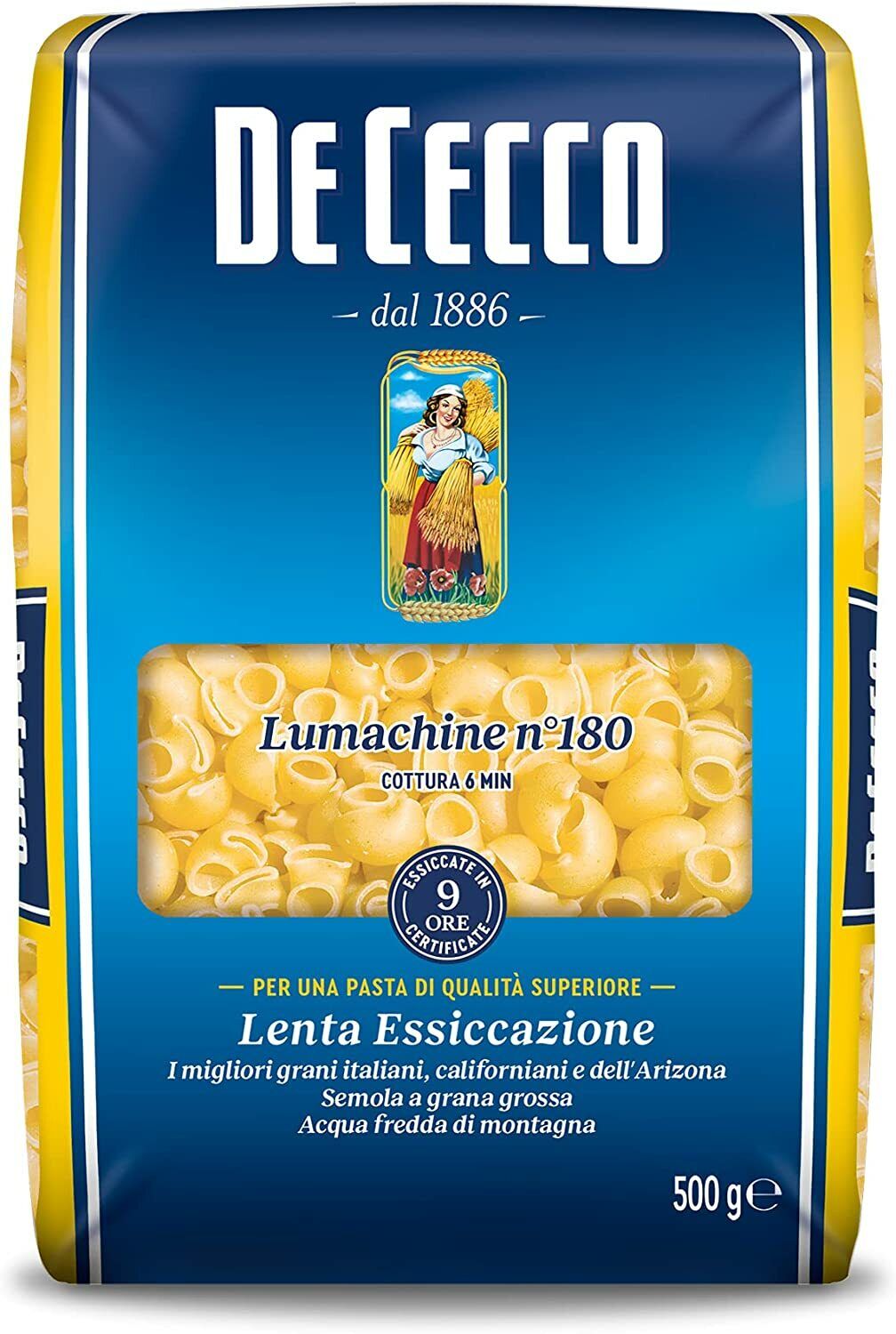 De Cecco - Lumachine, cottura 6 min - 500 g